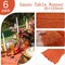 6 Pack Orange Cheesecloth Table Runner 10FT Boho Gauze Fabric Table Runner 35 x 120 Inch